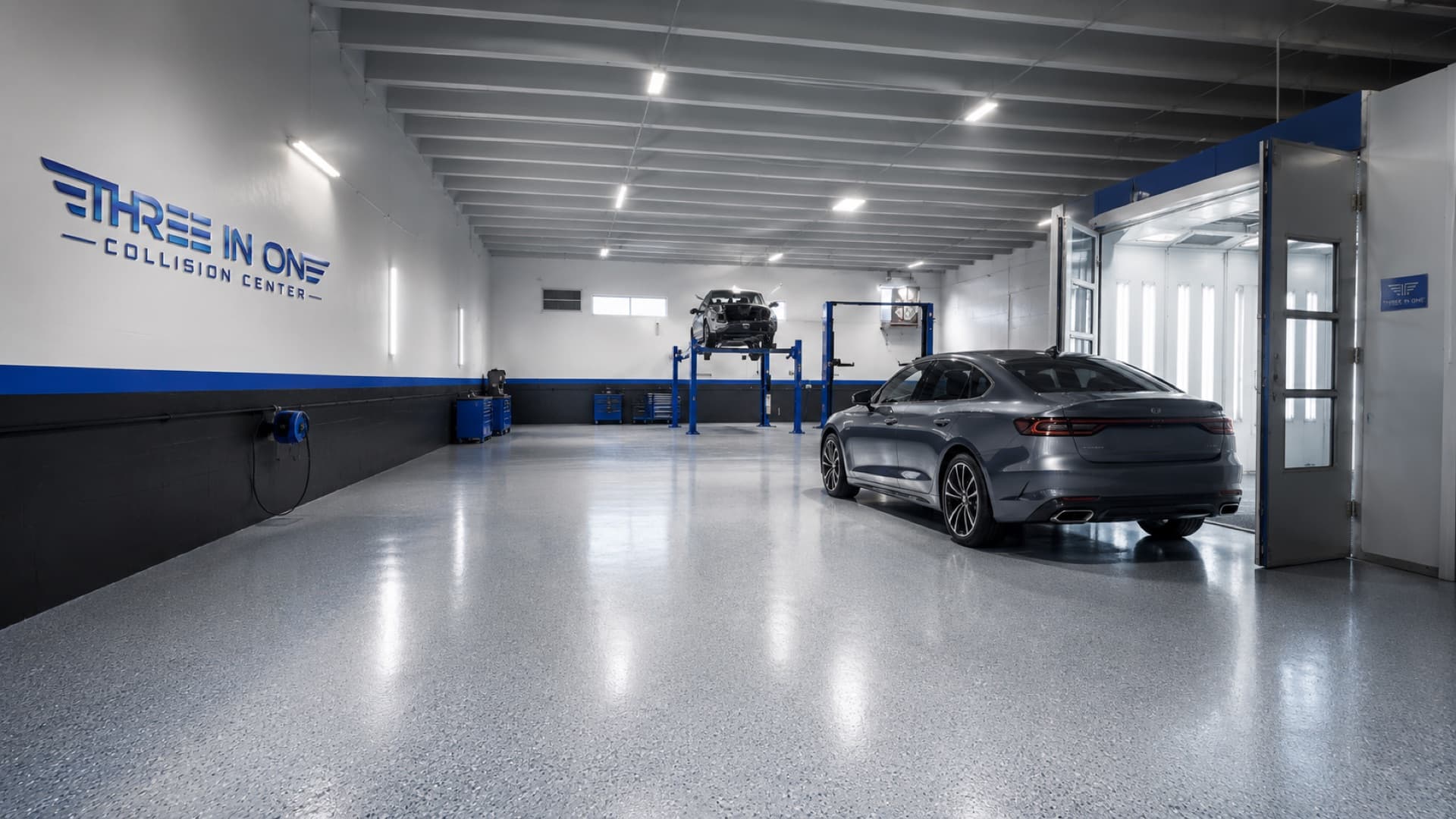 Three in One Auto Body Care shop exterior